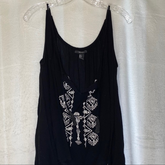 Black Peasant Top - Picture 2 of 2